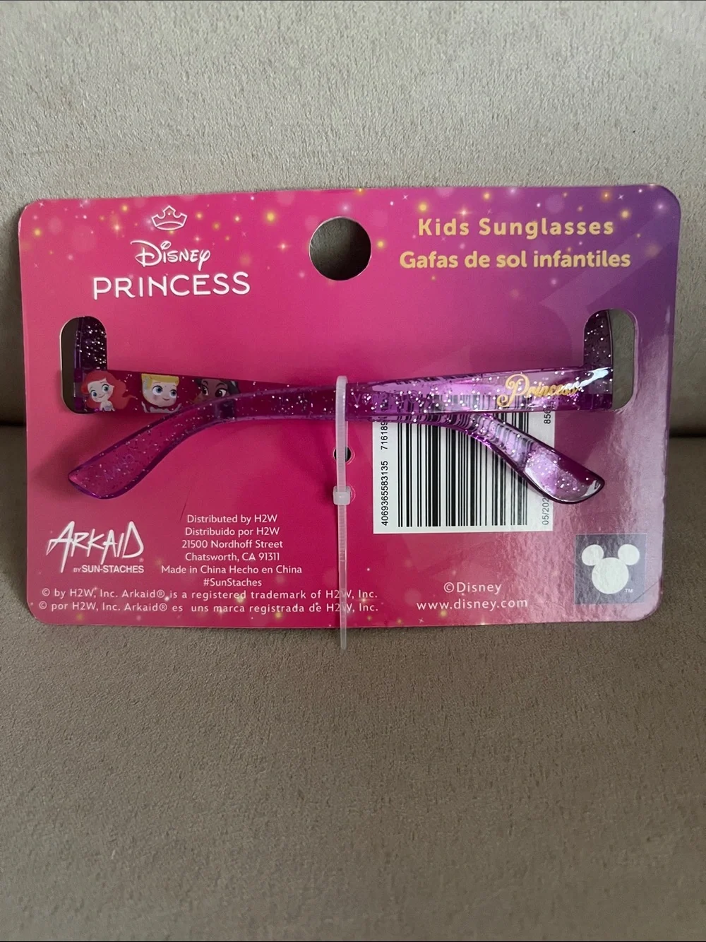 NWT Disney Princess Purple Glitter Girls Sunglasses 🕶️